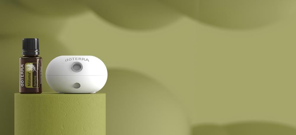 فواحه محمول (بدون ماء، مستشعر للحركة) + زيوت “مالاما” | مزيج عطري من أرض هاواي (صافي 15مل، عضوي) - Image 4