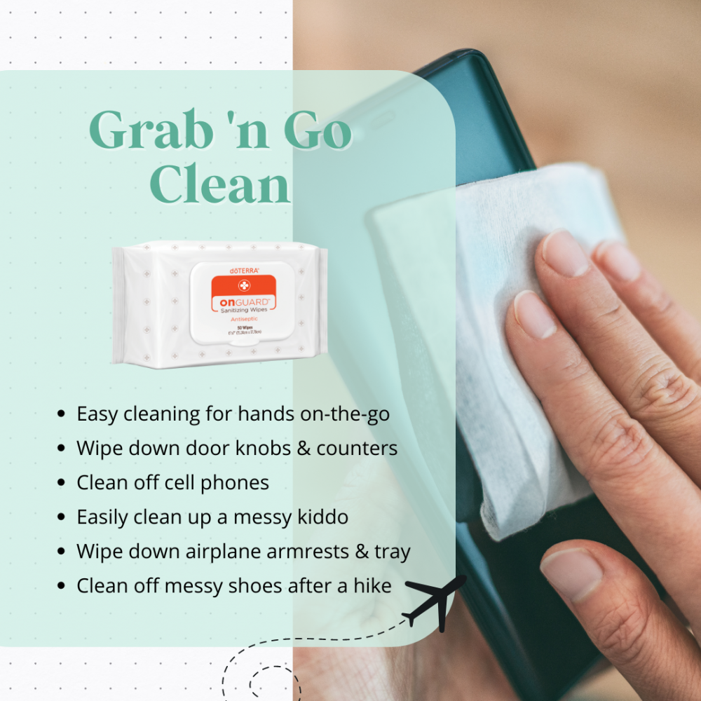 مناديل معقمة طبيعية معطره من زيت القرفه والبرتقال البري والقرنفل (خالي من العطور الكيماويه) - Image 3